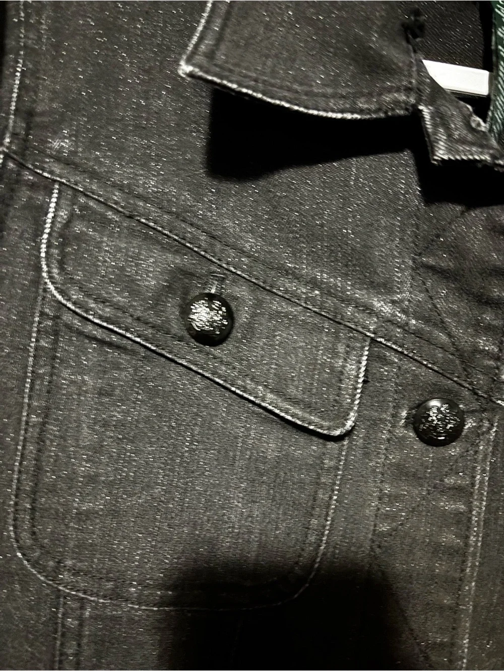 Ralph Lauren Black Denim Trucker Jacket - Picture 4 of 7